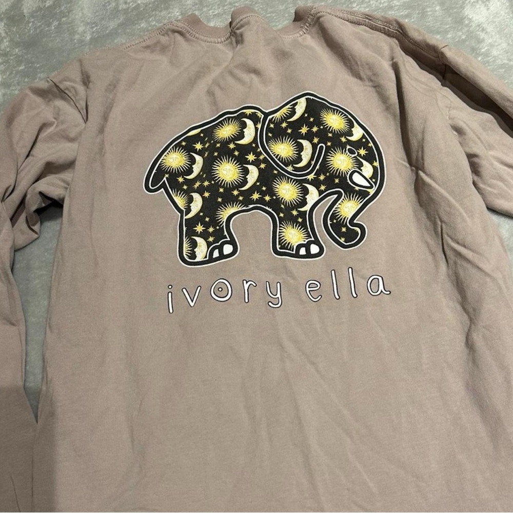 Ivory Ella Kids Tan Shirt with Elephant Design